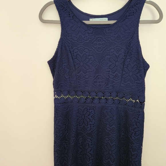 Blue Lace Dress - Picture 2 of 6